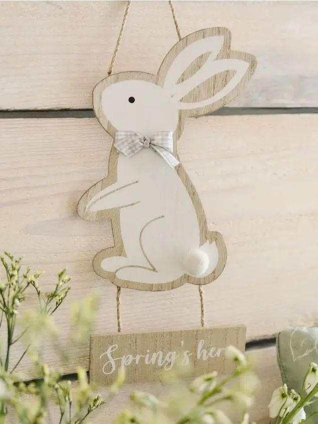 Decorazione pasquale a forma di coniglio - multicolor