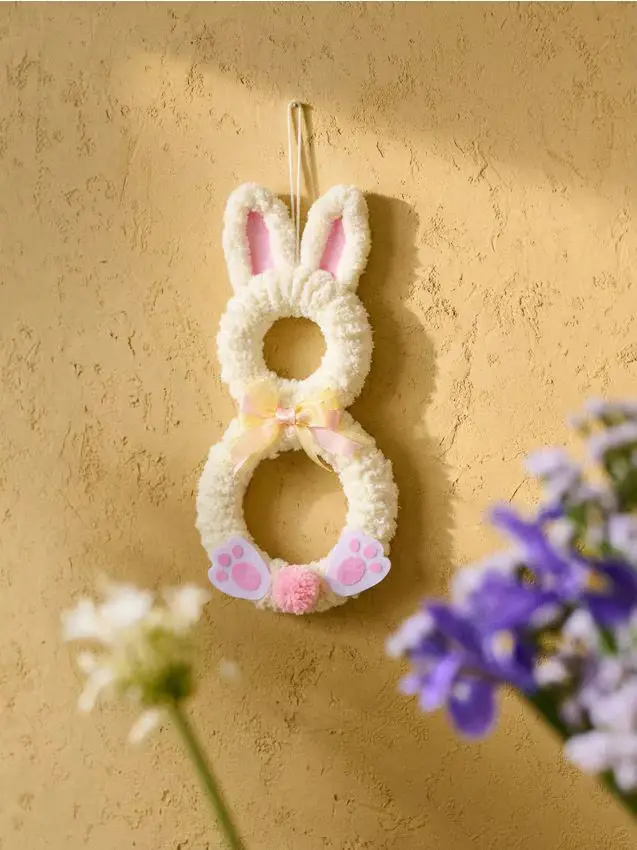 Decorazione pasquale da appendere con motivo coniglio - multicolor