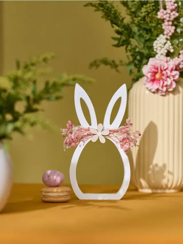 Decorazione pasquale da appoggio - bianco