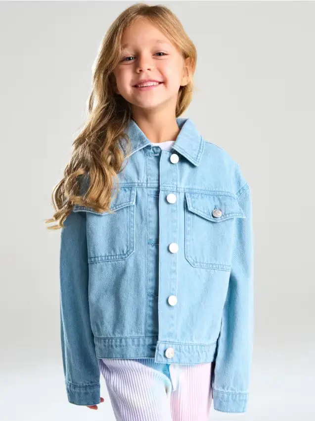 Denim trucker jacket Minnie Mouse - blu