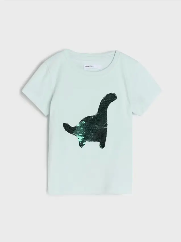 Dinosaur design top - acqua