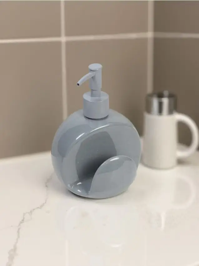 Dispenser per liquidi con pompa - grigio chiaro