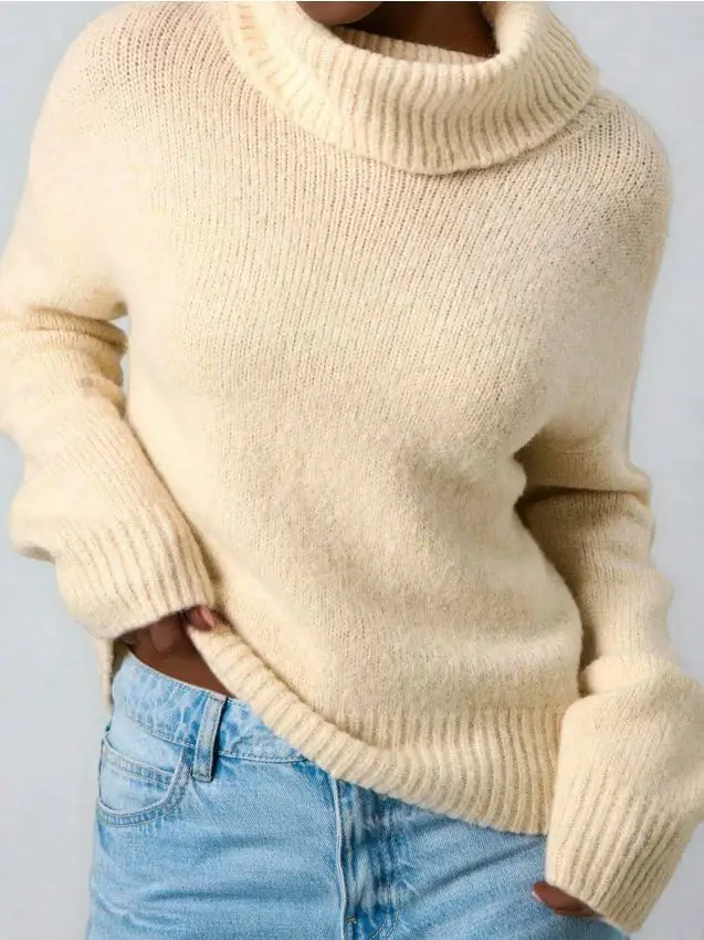 Dolcevita classico con miscela di lana - nude