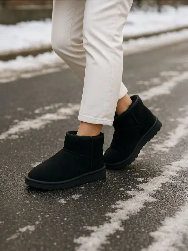 Doposci con misto lana - nero