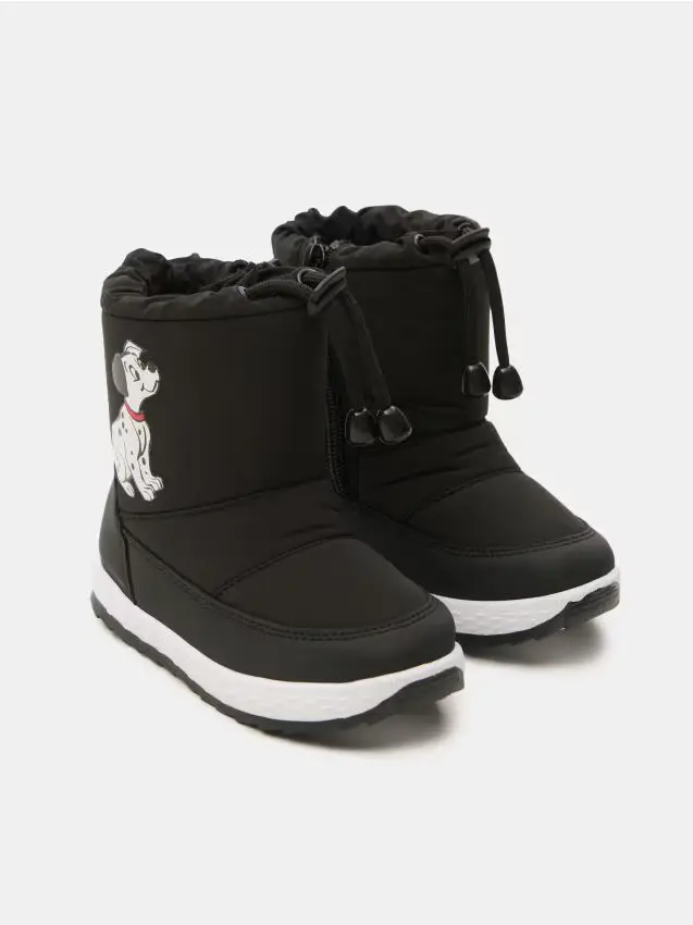 Doposci imbottiti con coulisse 101 Dalmatians - nero