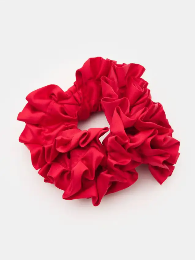 Elastico per capelli scrunchie - rosso