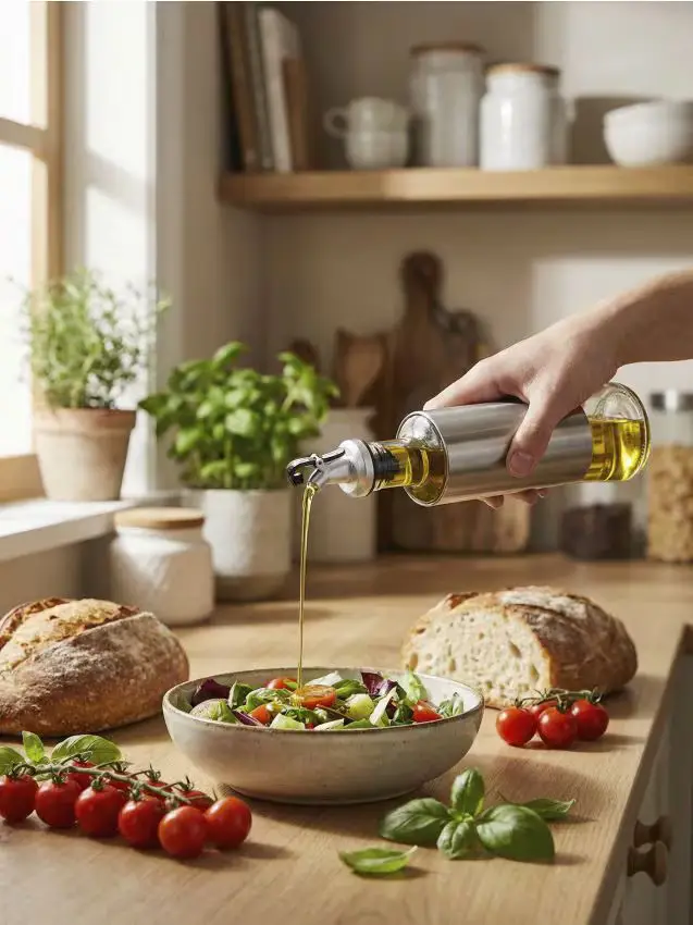 Erogatore per olio d oliva - argento