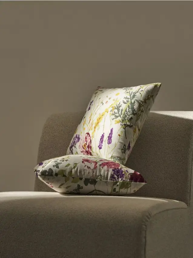 Federe in cotone con fiori confezione da 2 - multicolor