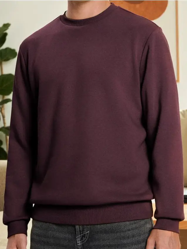 Felpa a maniche lunghe - maroon