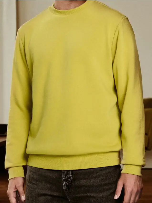 Felpa a maniche lunghe - verde-giallo