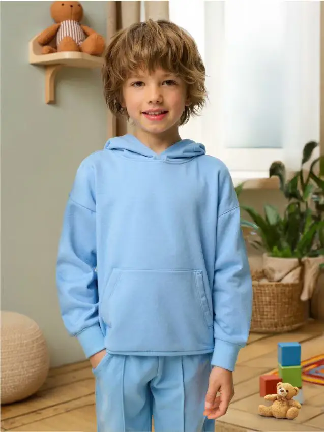 Felpa basic - azzurro