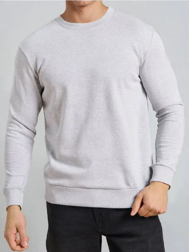 Felpa basic - grigio chiaro