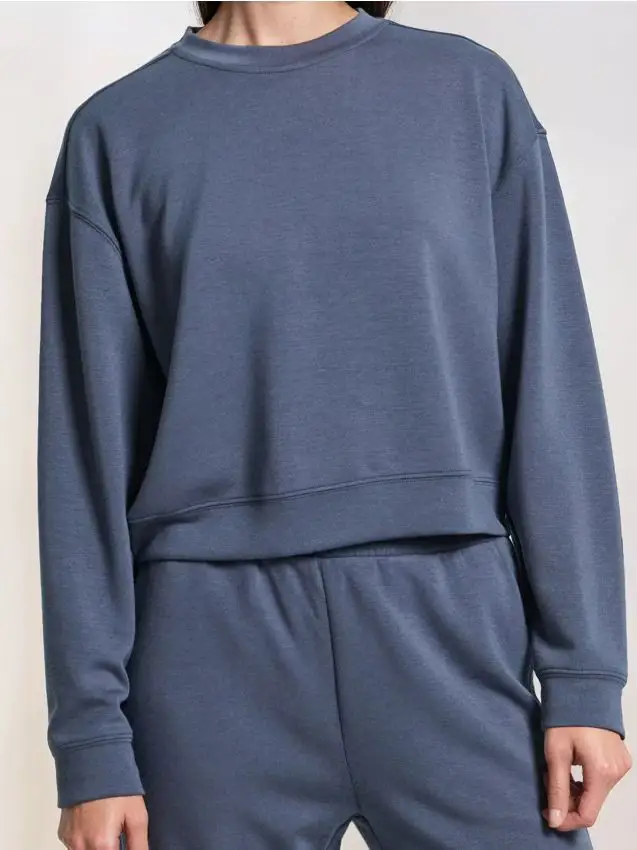 Felpa basic - steel blue