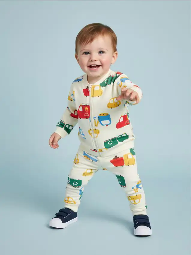 Felpa bomber - panna