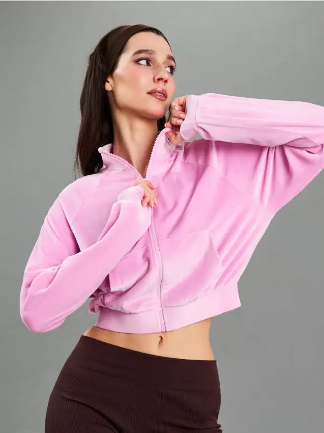 Felpa bomber - rosa