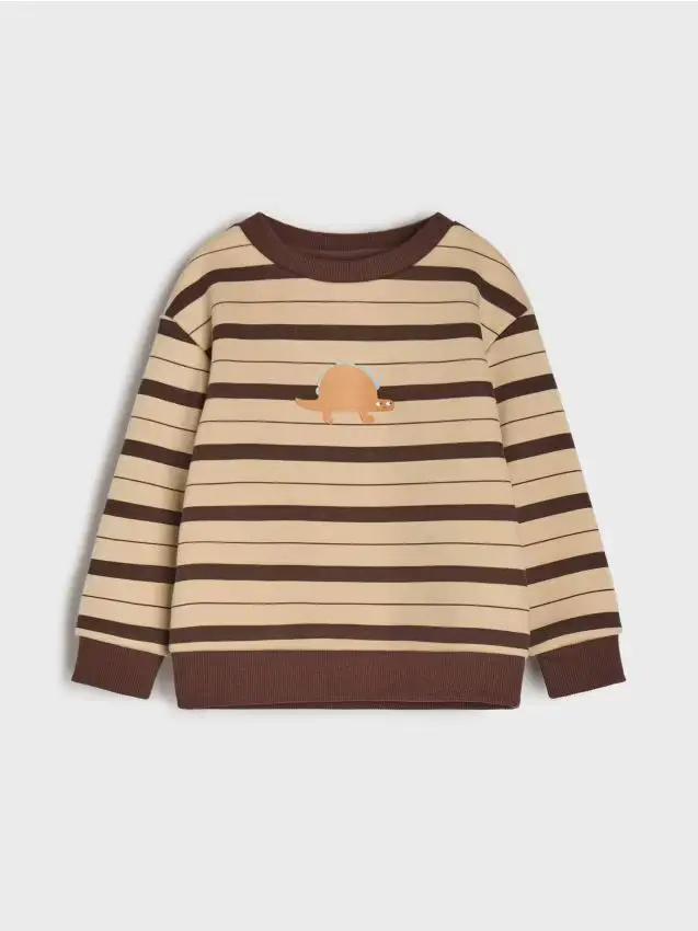 Felpa calda con scollo rotondo - nude