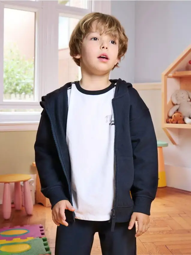 Felpa con cappuccio - blu scuro