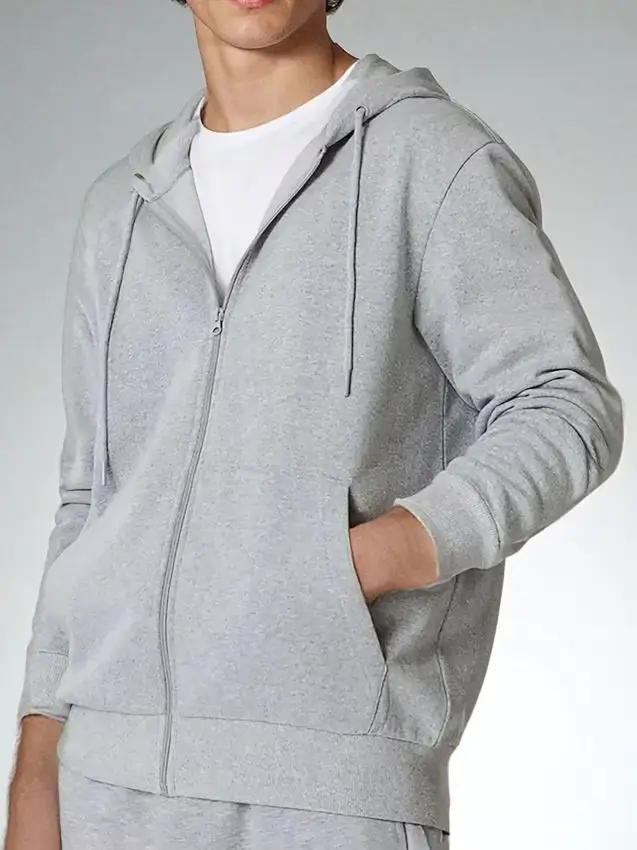 Felpa con cappuccio - grigio chiaro