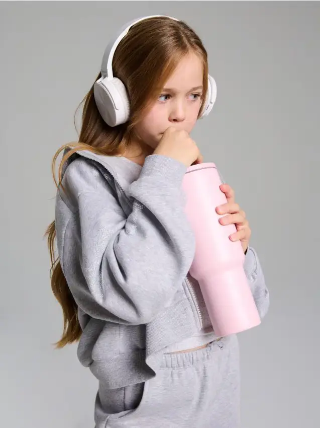 Felpa con cappuccio - grigio chiaro