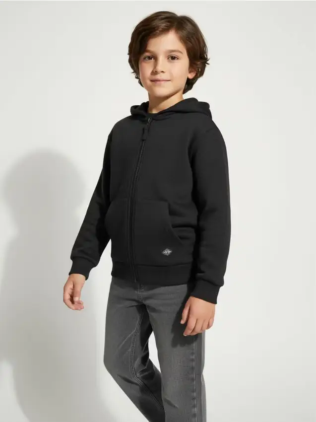 Felpa con cappuccio - nero