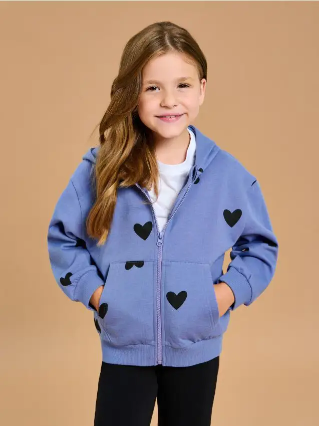 Felpa con cappuccio - steel blue