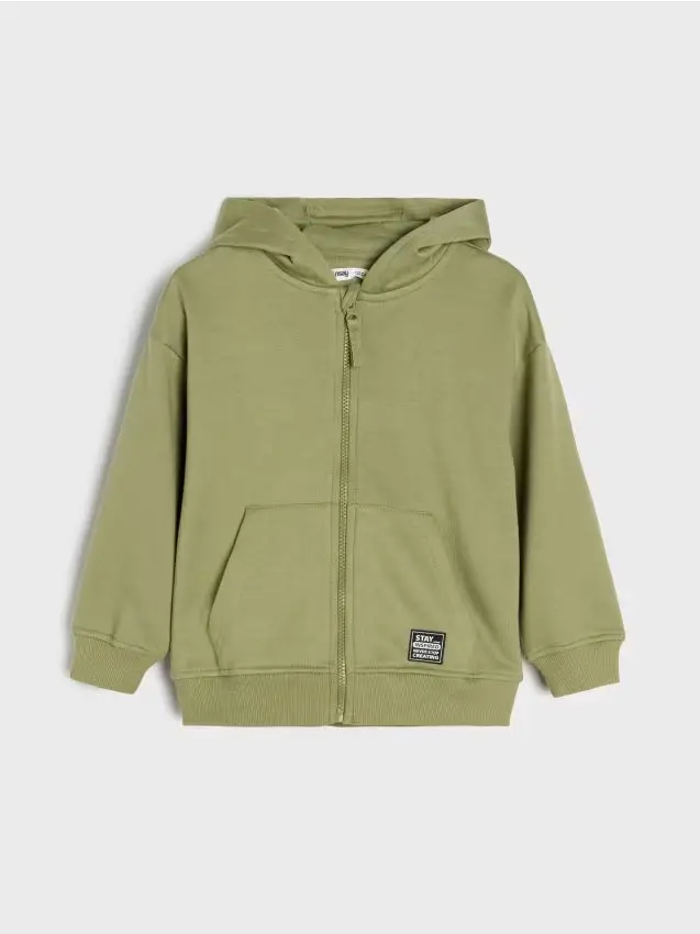 Felpa con cappuccio - verde oliva chiaro