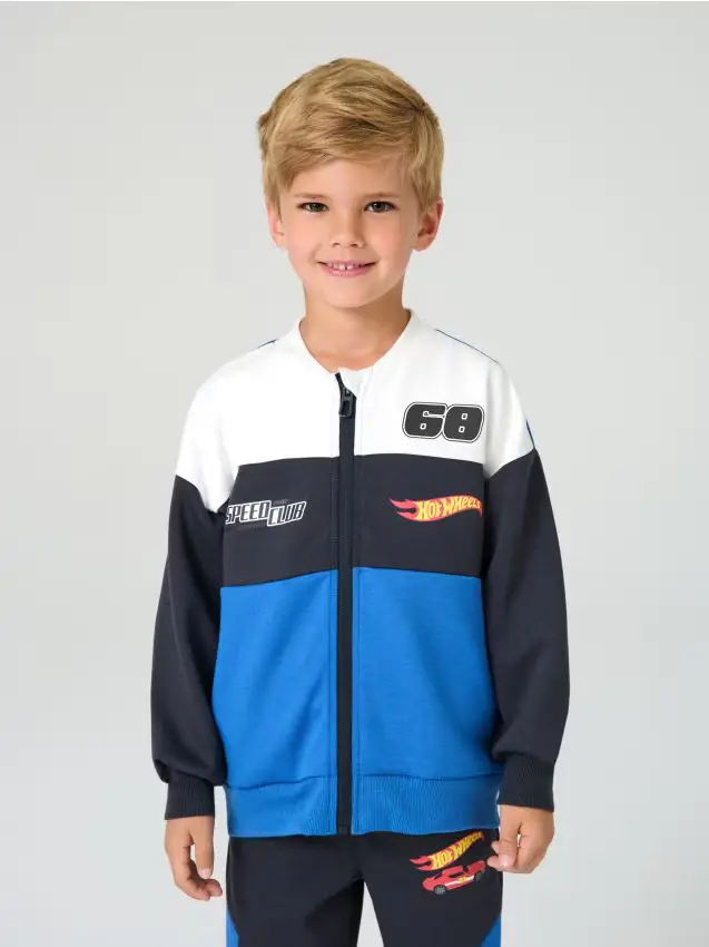 Felpa con cerniera Hot Wheels - grigio scuro