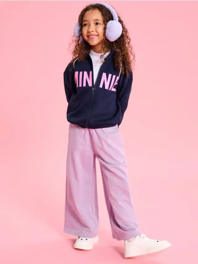 Felpa con miscela di viscosa Minnie Mouse - blu scuro