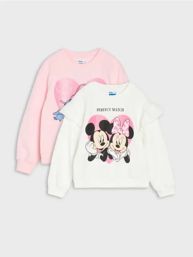 Felpa con scollo crewneck 2 pack Disney - multicolor