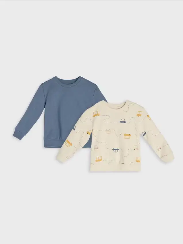 Felpa con scollo crewneck 2 pack - nude