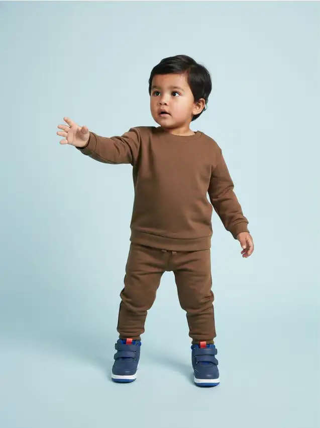 Felpa con scollo crewneck 2 pack - panna