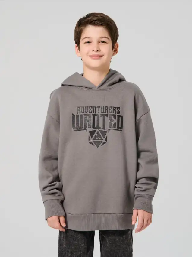 Felpa con stampa Dungeons & Dragons - grigio medio