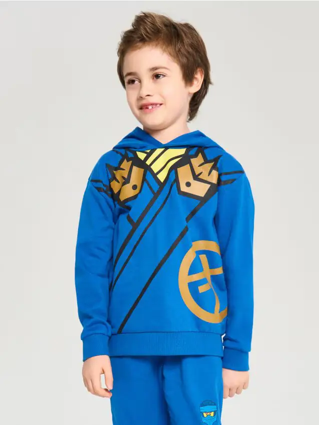 Felpa con stampa Lego Ninjago - blu