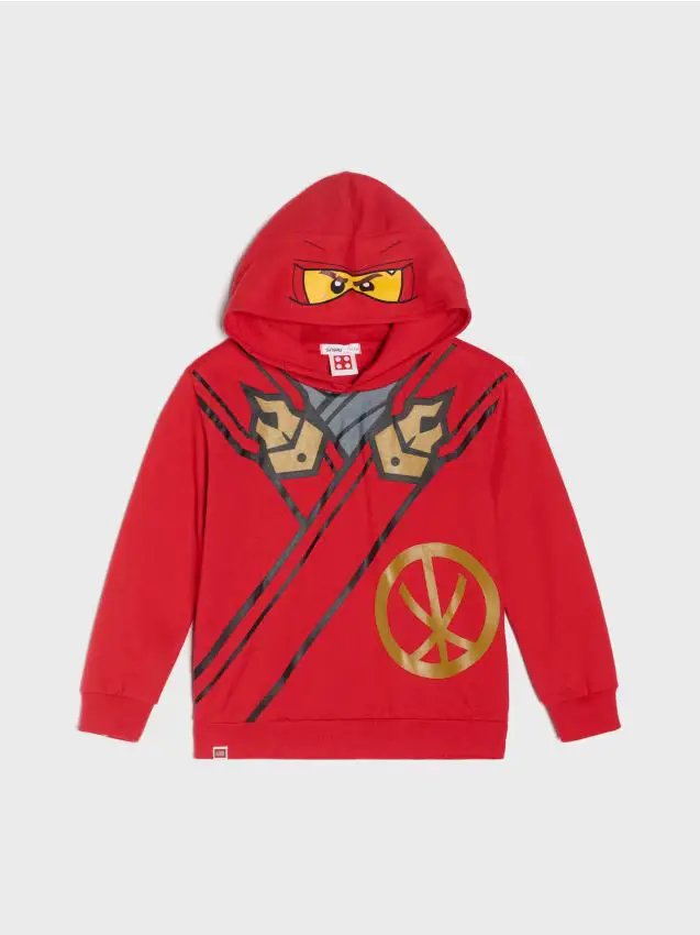 Felpa con stampa Lego Ninjago - rosso