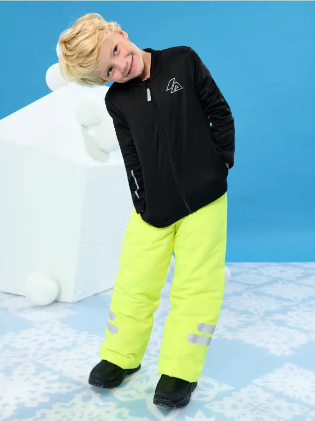 Felpa con stampa riflettente Active - nero