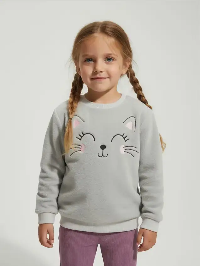 Felpa girocollo - grigio chiaro