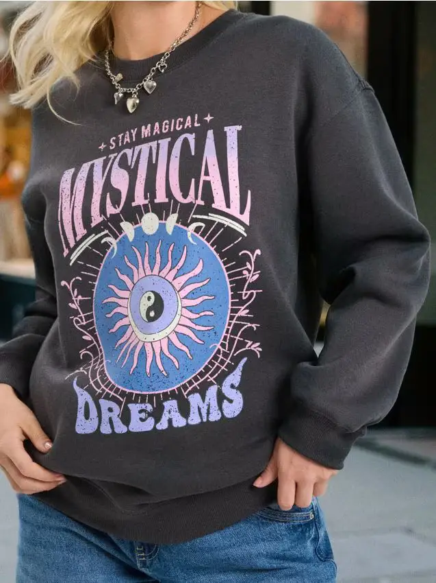 Felpa girocollo - grigio scuro