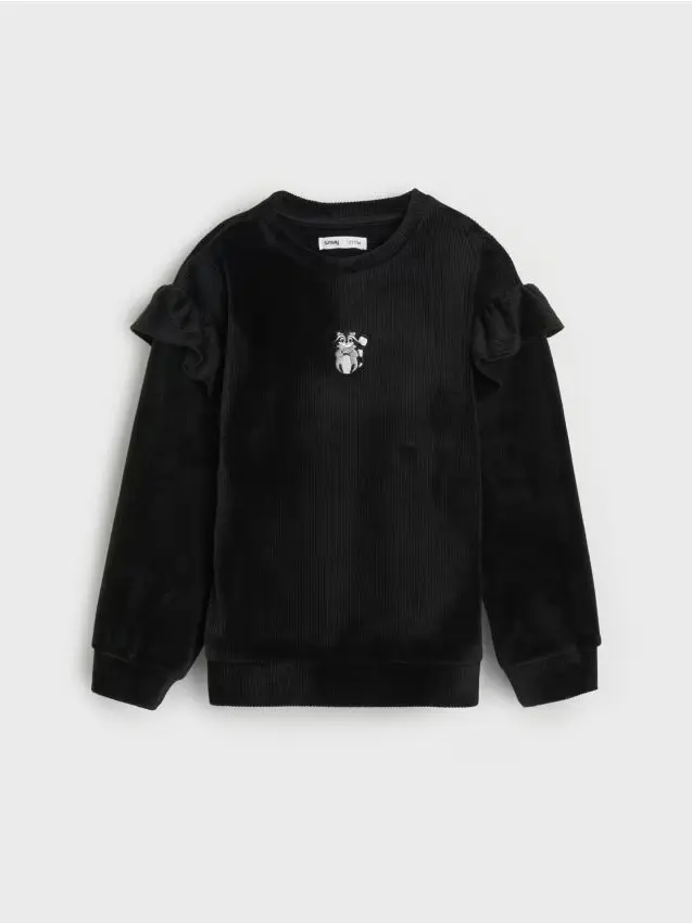 Felpa girocollo - nero