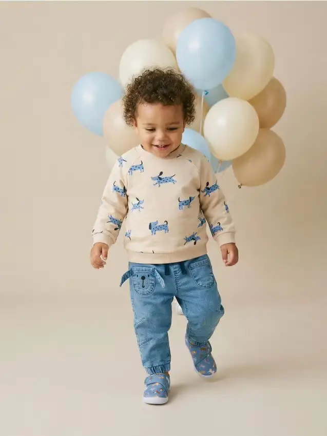 Felpa girocollo - nude