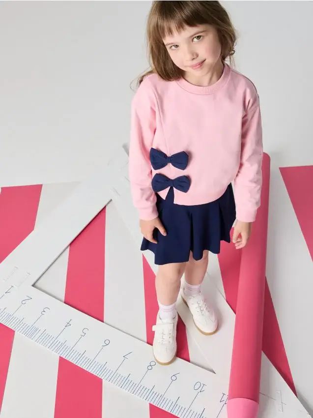 Felpa girocollo - rosa