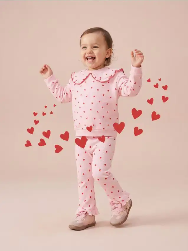 Felpa girocollo - rosa pastello