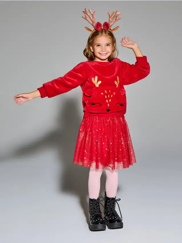 Felpa girocollo - rosso