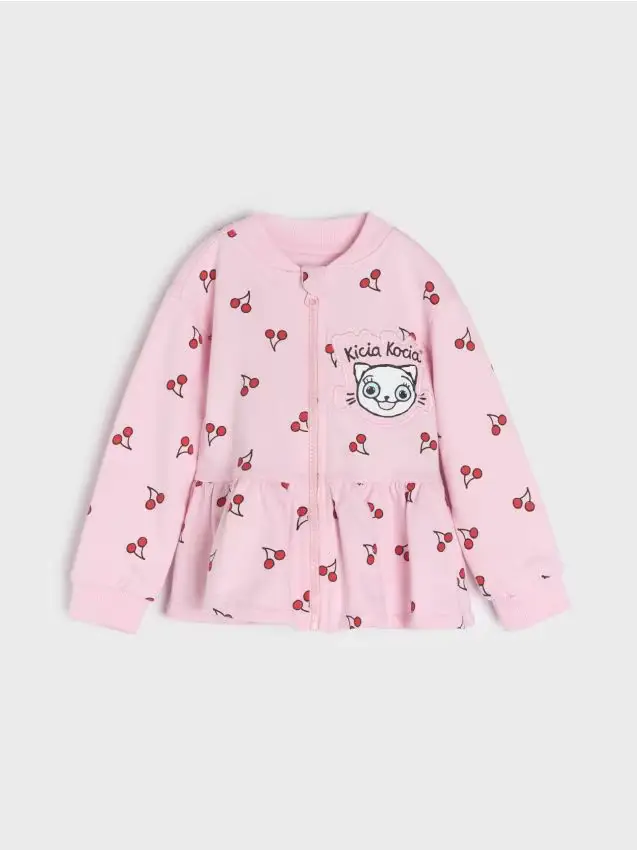 Felpa Kitty Cat - rosa pastello