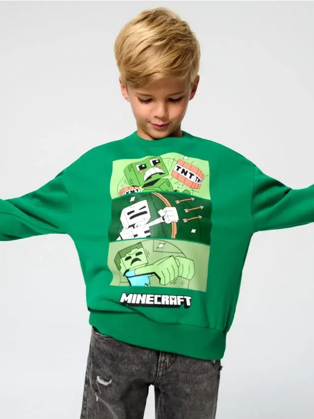 Felpa Minecraft - verde