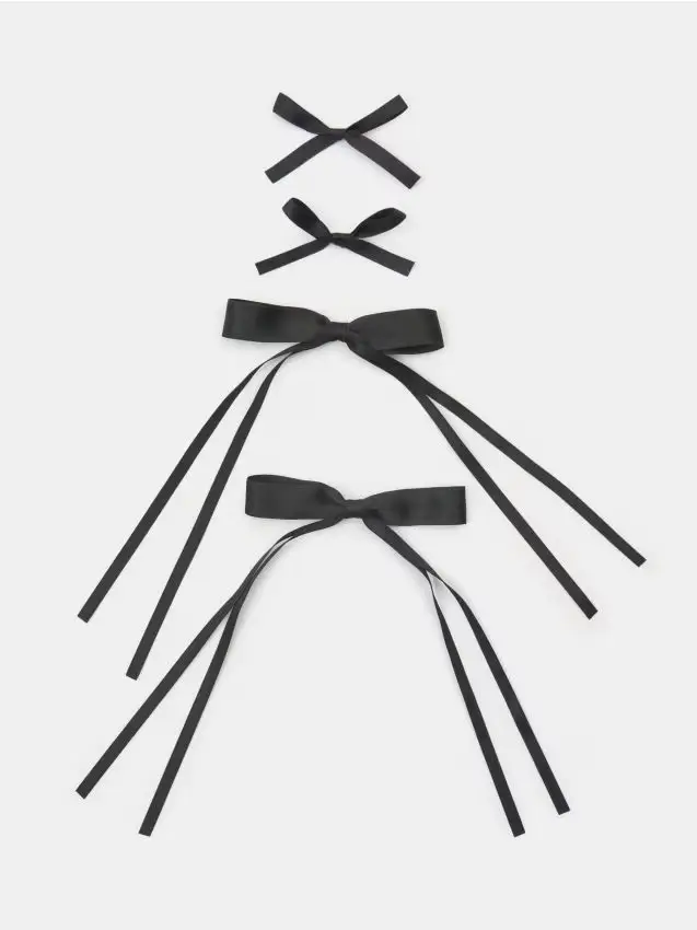 Fermaglio per capelli 4 pack - nero