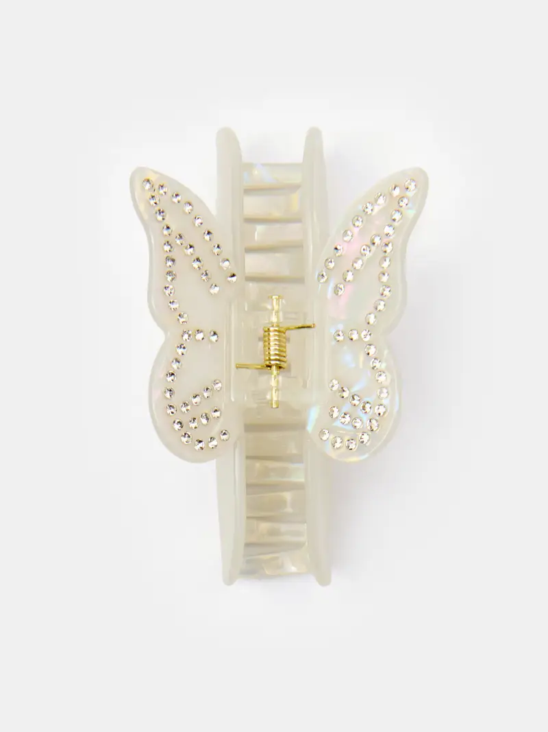 Fermaglio per capelli a forma di farfalla - multicolor miniatura 2