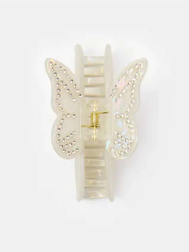 Fermaglio per capelli a forma di farfalla - multicolor