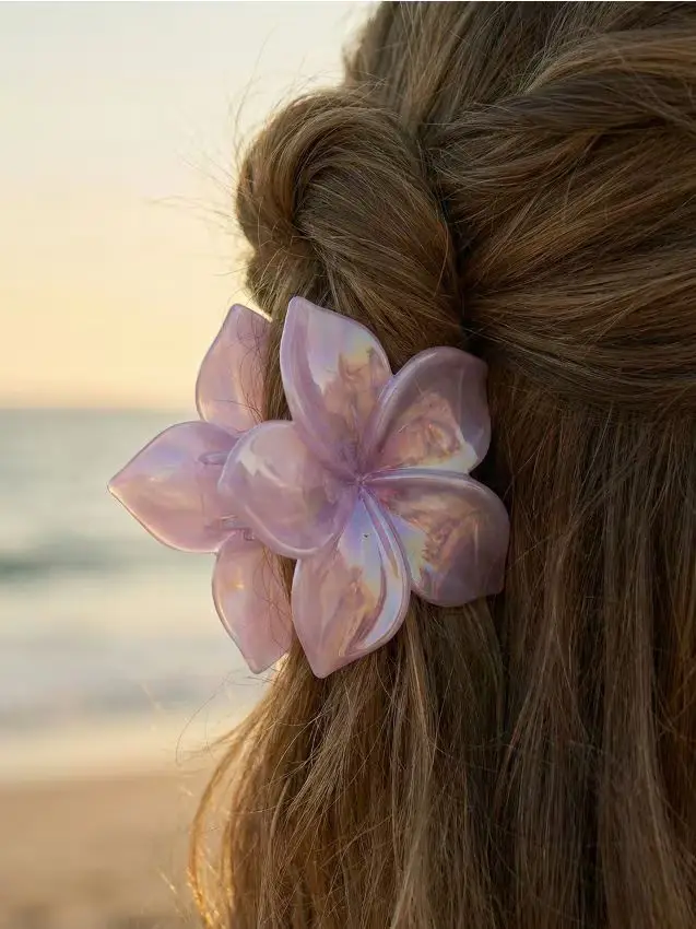Fermaglio per capelli a forma di fiore - lavanda
