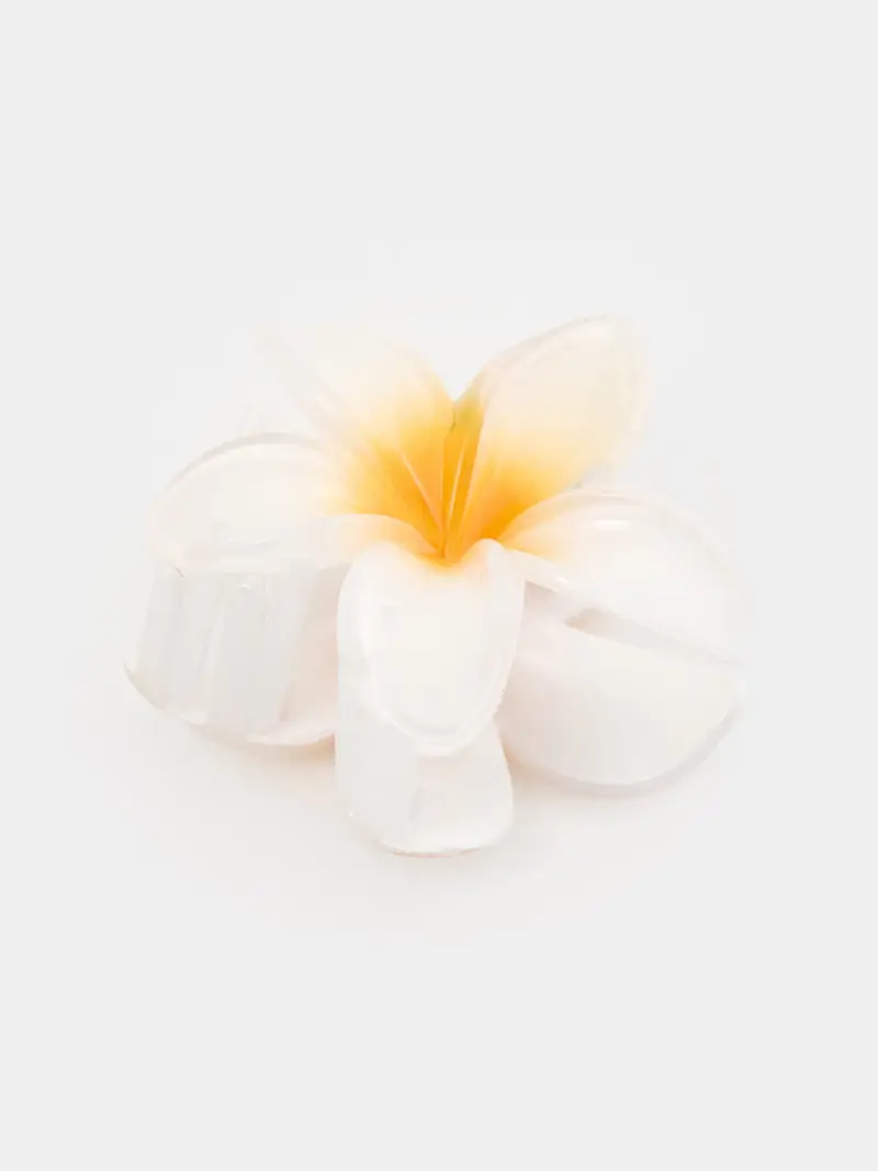 Fermaglio per capelli a forma di fiore - panna miniatura 3