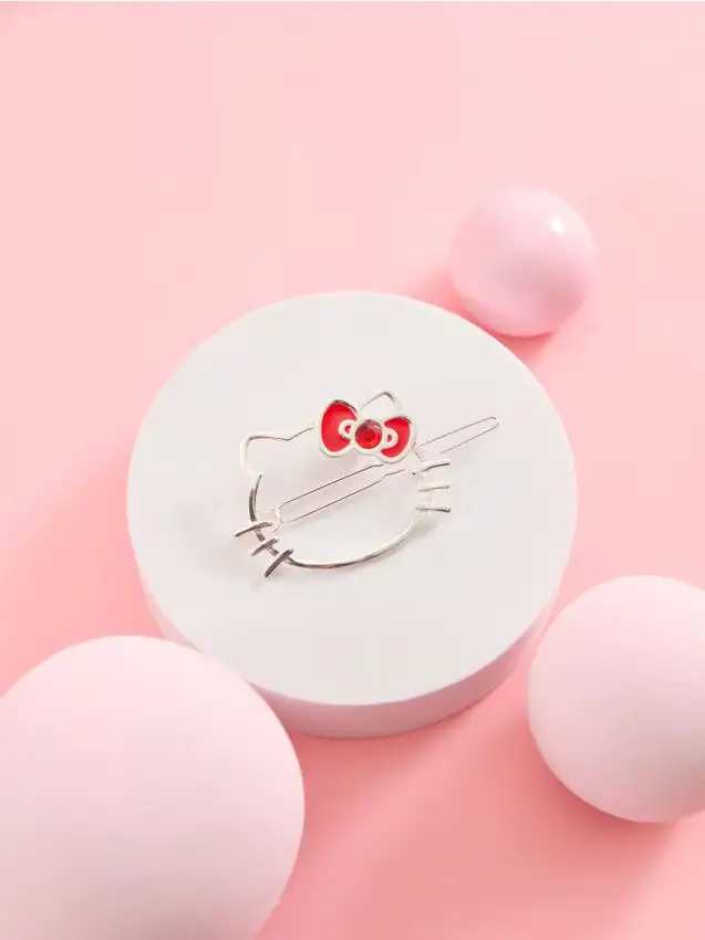Fermaglio per capelli Hello Kitty - argento
